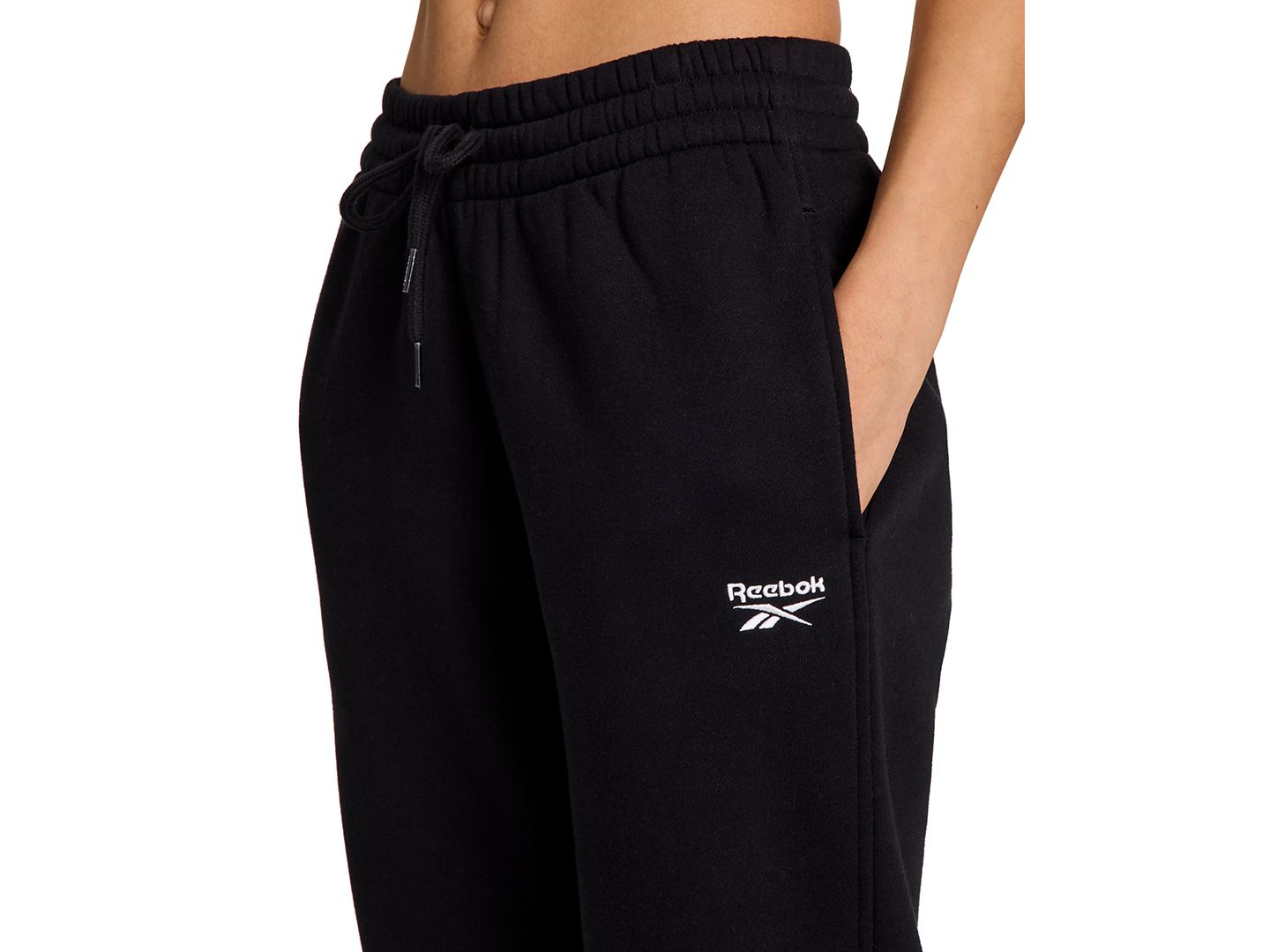 Женские брюки Reebok Straight Leg Sweatpants, цвет: Чёрный — фото 4