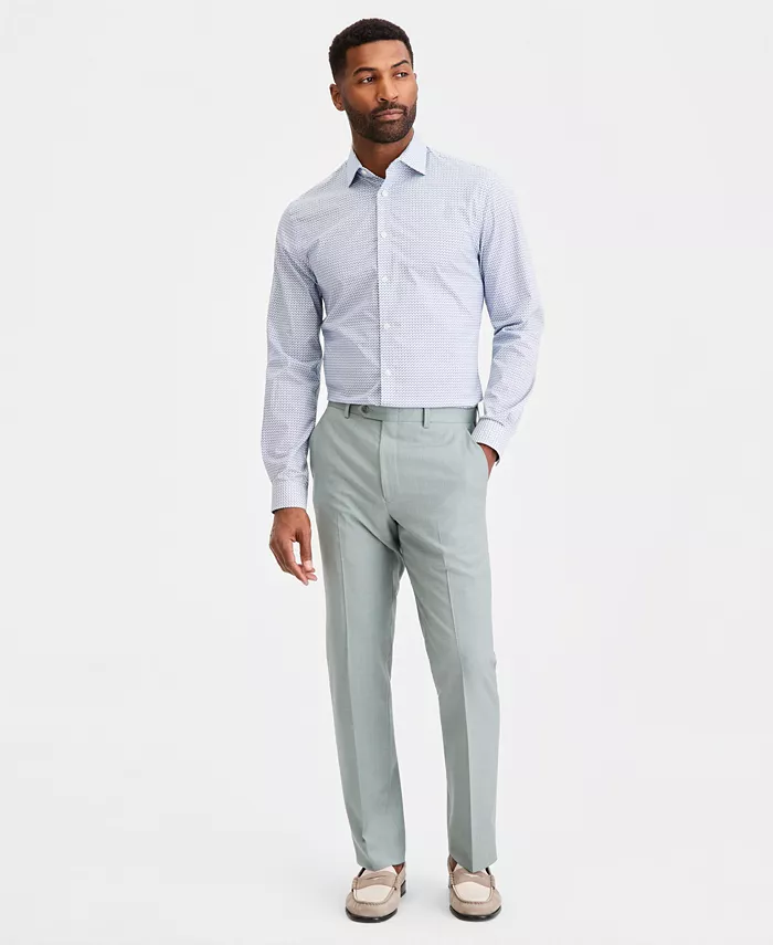 Men's Classic Fit Wool Blend Suit Separates Pant - thumbnail 8