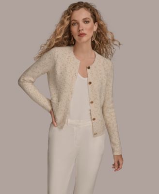 Women's Metallic Cardigan Sweater