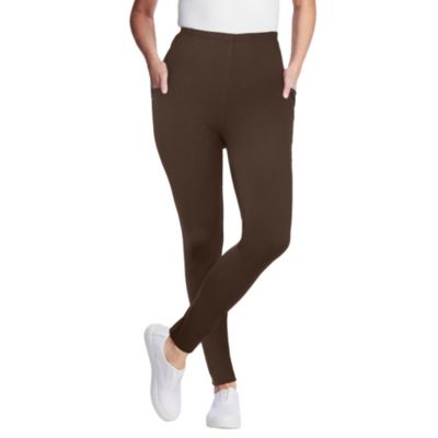 Women's Within Tall Stretch-Cotton Knit Pull-On Pocket Leggings