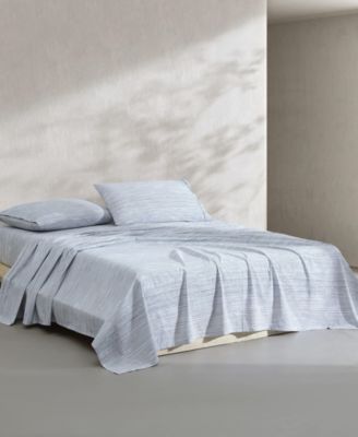 Washed Cotton Percale 4-Pc. Sheet Set, Queen