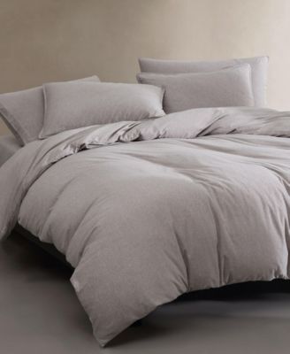 Melange Tencel Jersey 3 Piece Duvet Cover Set, Queen