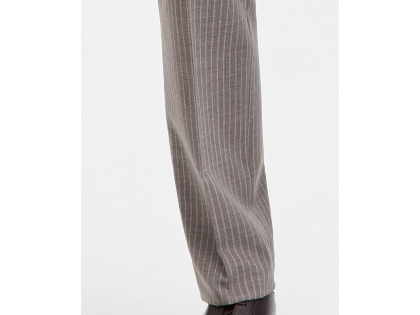 Мужские брюки Michael Kors Classic-Fit Grey Pinstripe Suit Separates Pant, цвет: Серый — фото 5