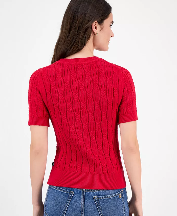 Nautica Women's Cotton Cable-Knit Sweater - thumbnail 5