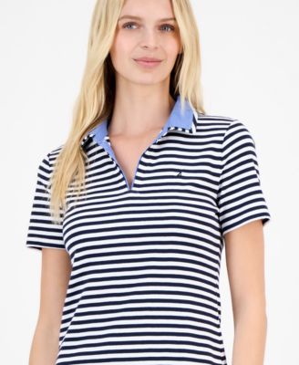 Women's Striped Polo Dress