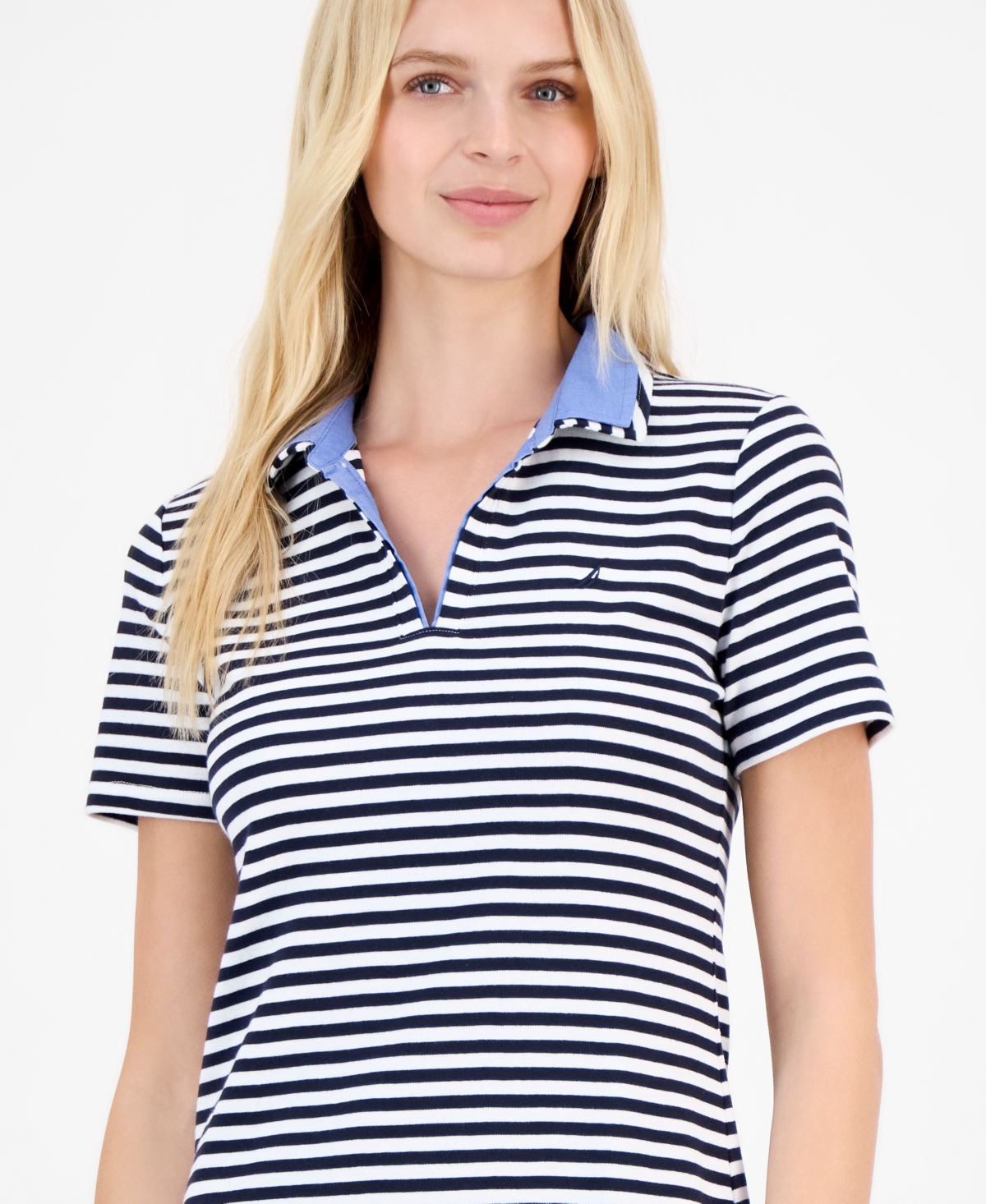 Nautica Jeans Women's Striped Polo Dress