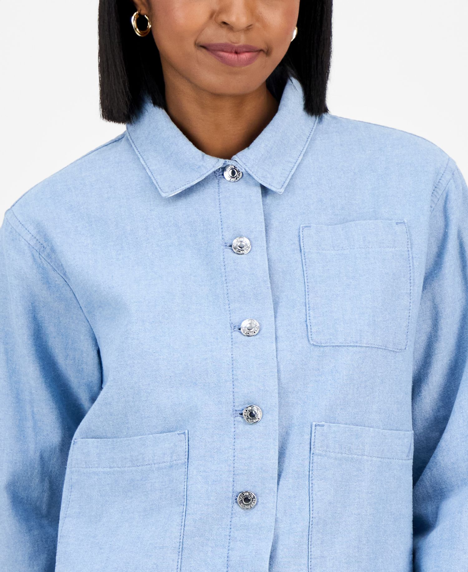 Nautica Women's Cotton Denim Barn Jacket