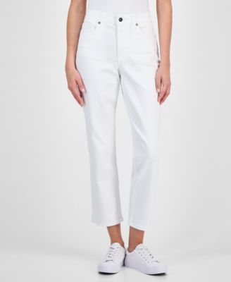 Women's Mid Rise Straight-Leg Ankle Jeans