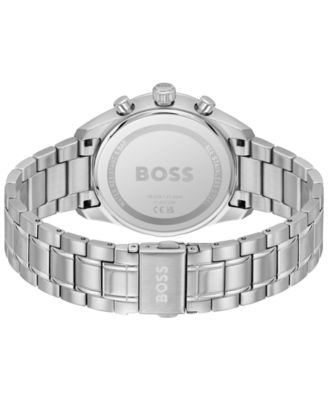 Men's Grand Prix 40 Quartz Fashion Chrono Stainless Steel Watch, 40mm