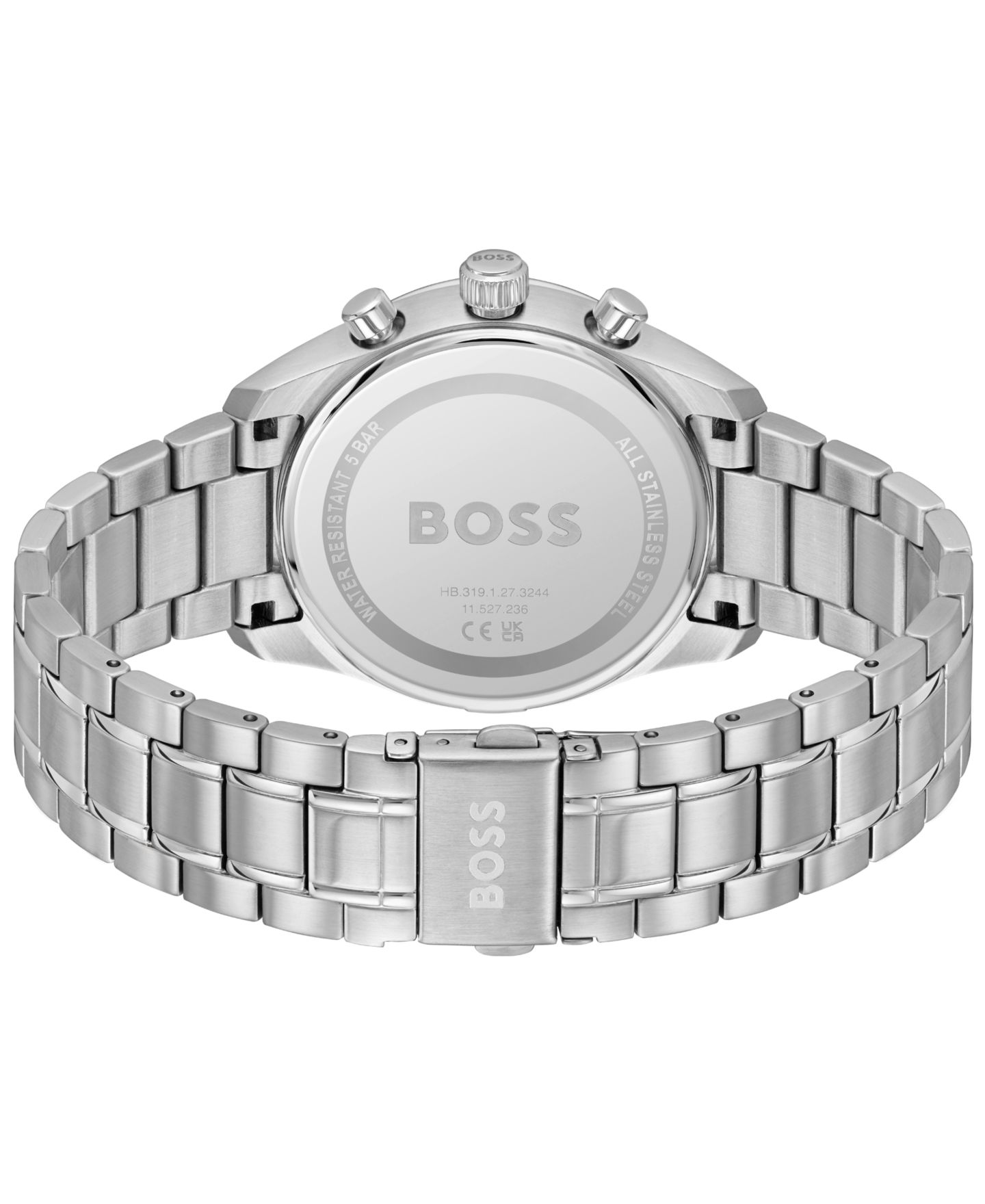 Мужские часы Hugo Boss Grand Prix 40 Quartz Fashion Chrono Stainless Steel Watch, 40mm — фото 3