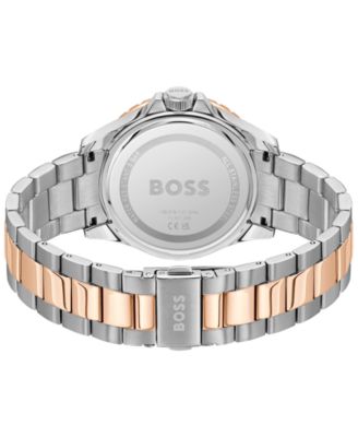 Men's Troper Sport Quartz Basic Calendar Two Tone Stainless Steel Watch, 42mm