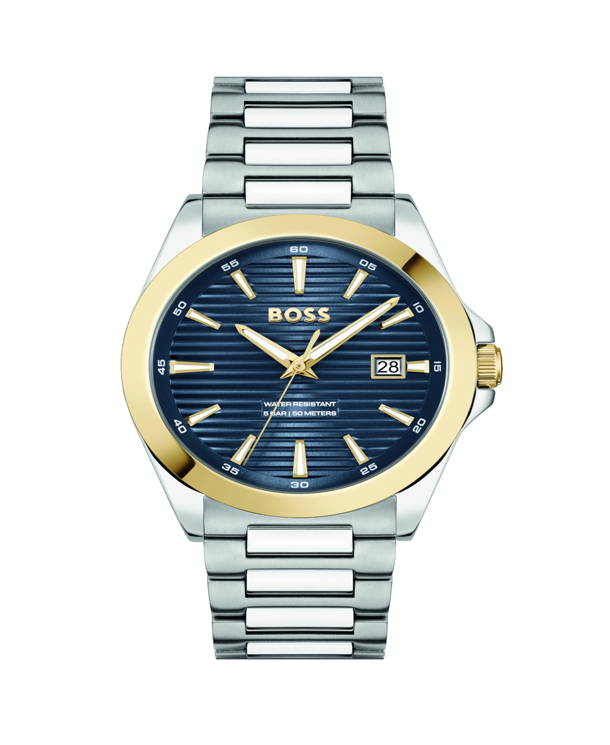 Hugo Boss Men's Strike Giftset Quartz Basic Calendar Stainless Steel Watch, 41mm In Metallic
