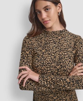 Petite Side Ruched Long Sleeves Top