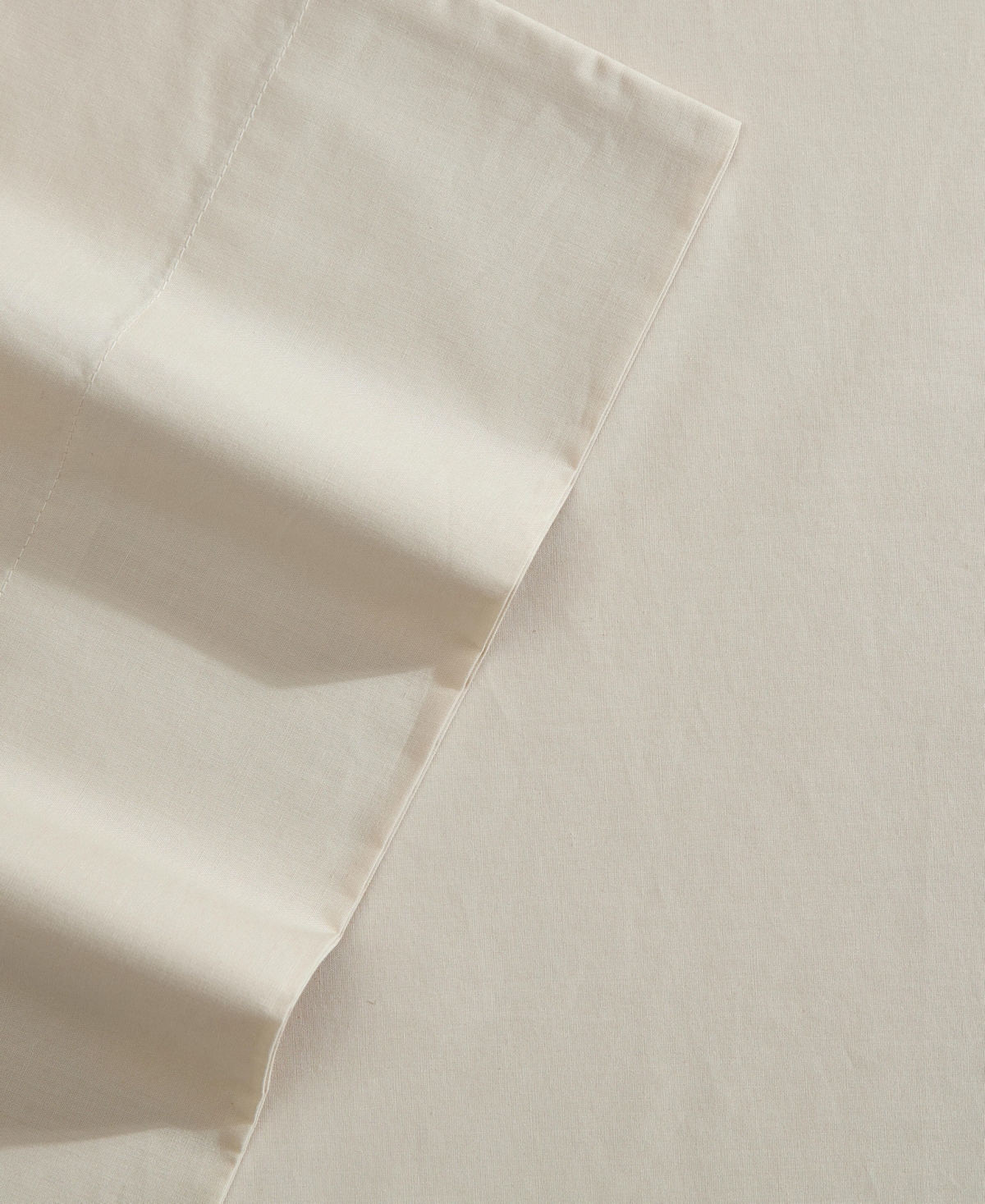 Nautica Solid Cotton Percale 3-Piece Sheet Set