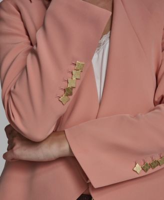 Women's Collared Open-Front Jacket