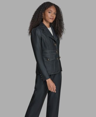 Women's Notch Collar Denim Jacket