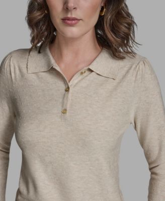 Women's Long Sleeve Collared Top