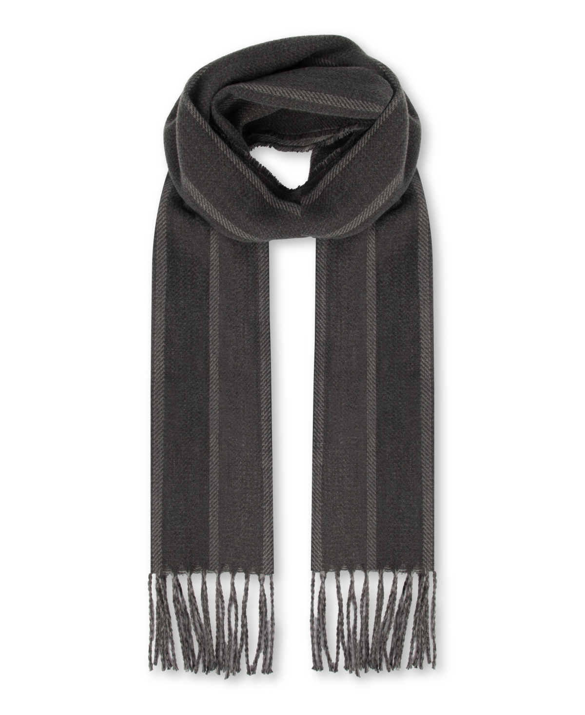 Kenneth Cole Reaction Men's 2-Piece Striped Scarf and Beanie Set