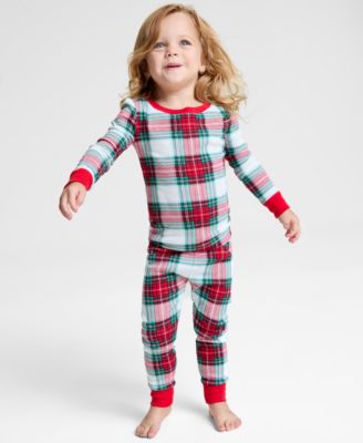 Holiday Lane - Toddler 12M-4T Merry Plaid Snug-Fit Pajama Set