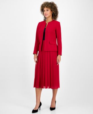 Women's Collarless Open-Front Blazer, Regular & Petite