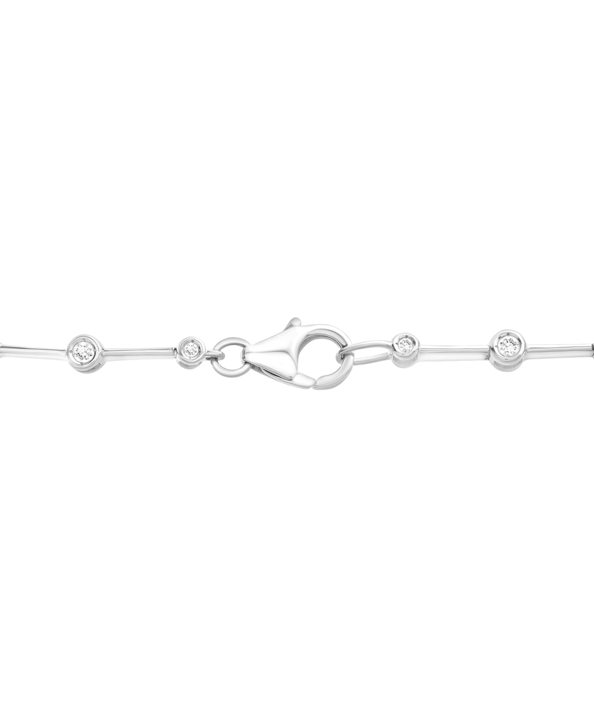 Macy's Diamond Necklace (1 Ct. T.w.) In 10k White Or Yellow Gold In Metallic