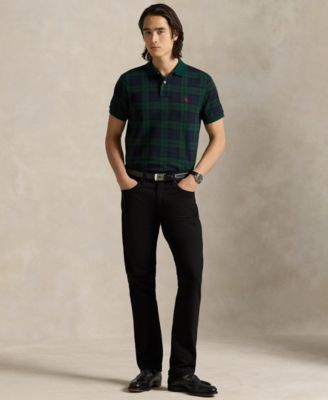 Men's Holiday Plaid Polo Shirt