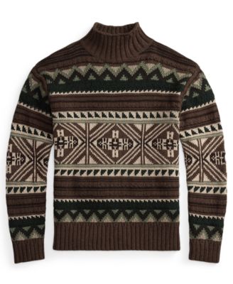 Men's Geometric Pattern Long Sleeve Sweater