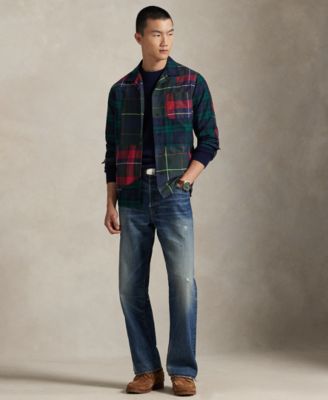 Men's Patchwork Oxford Camp Shirt