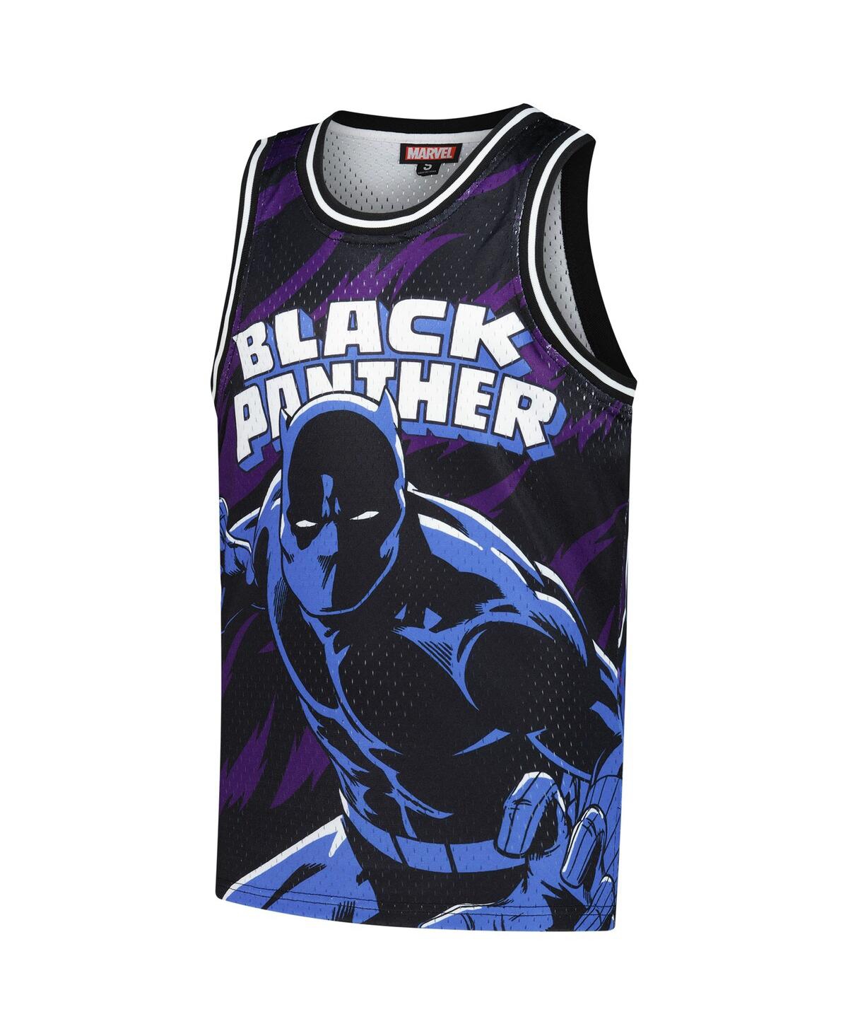 Lids Big Boys and Girls Black Panther Print Mesh Fashion Jersey