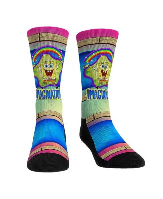 Rock Em Socks - Men's and Women's SpongeBob SquarePants Imagination Crew Socks