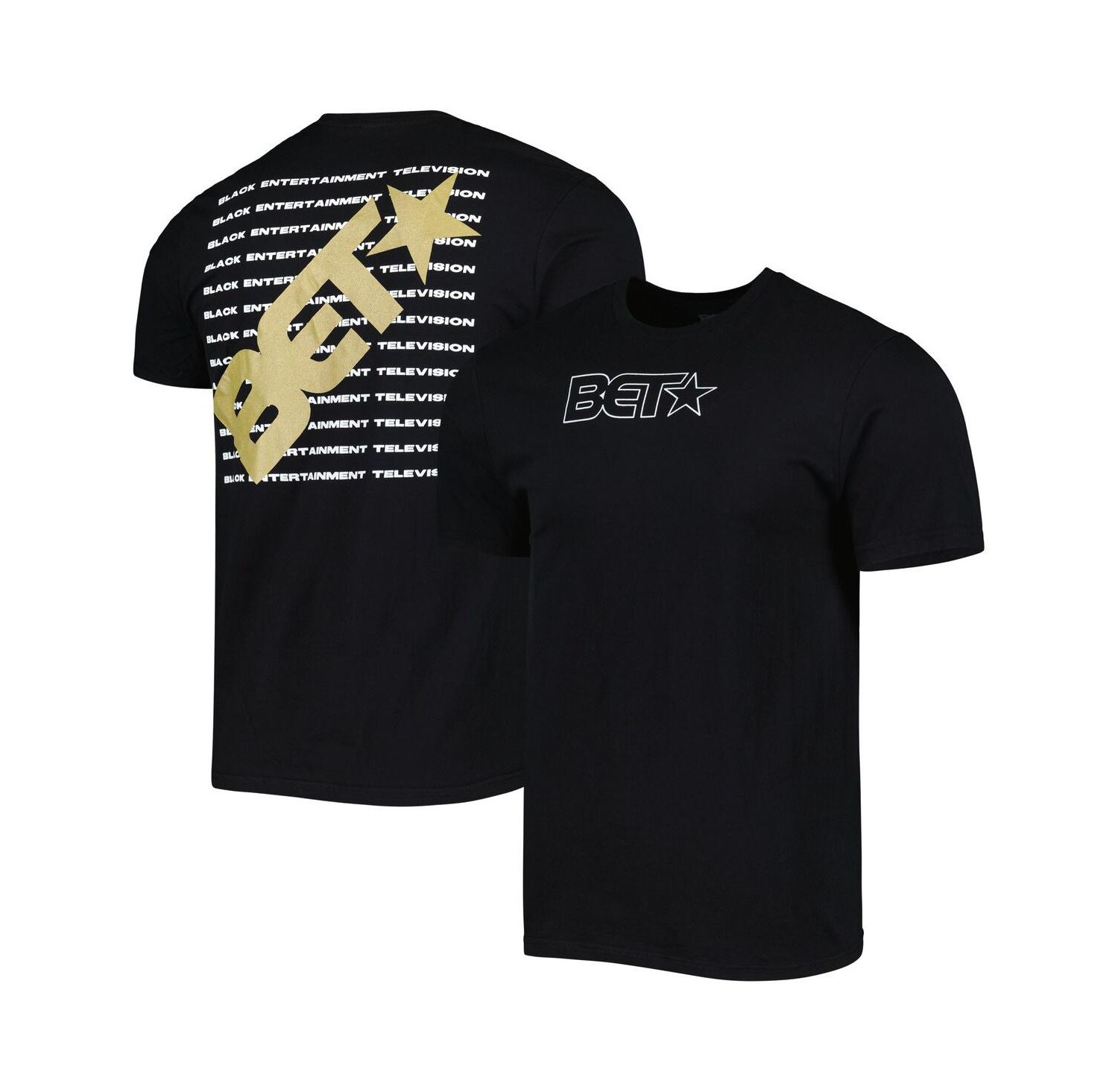 Men's and Women's Black BET Graphic T-Shirt