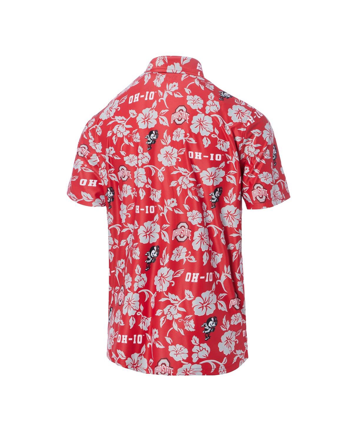 Reyn Spooner Men's Scarlet Ohio State Buckeyes Pua Performance Polo Shirt In Red