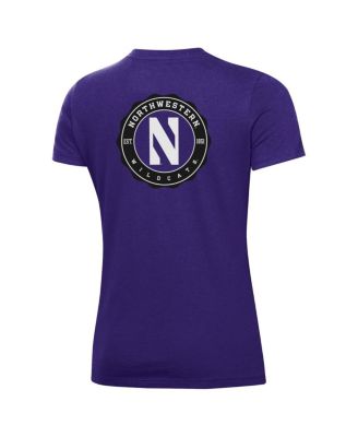 Women's Purple Northwestern Wildcats Essentials 2-Hit Performance T-Shirt
