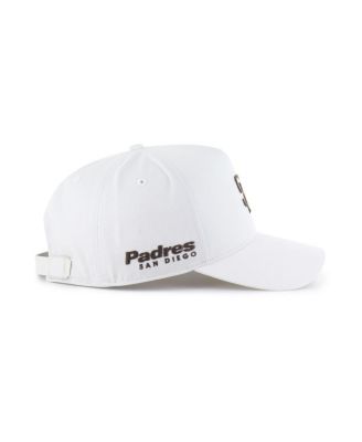 Men's White San Diego Padres Foundational Pinch Offside Adjustable Hat
