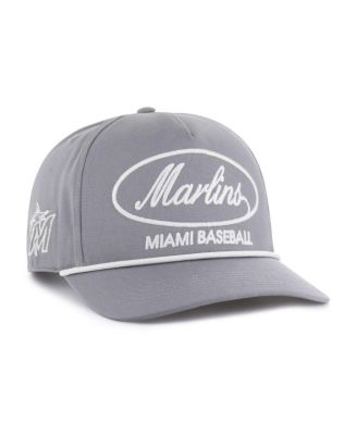 '47 Brand - Men's Gray Miami Marlins Foundational Hitch Adjustable Hat