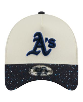 Men's Cream Athletics Speckle A-Frame 9FORTY Adjustable Hat