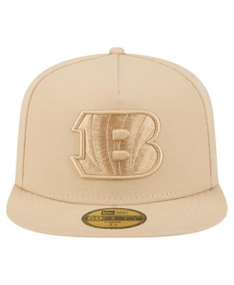 Men's&nbsp;Light Beige Cincinnati Bengals Color Pack A-Frame 59FIFTY Fitted Hat
