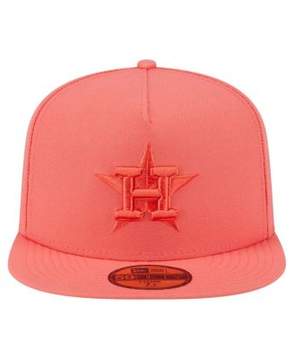 Men's Coral Houston Astros Color Pack A-Frame 59FIFTY Fitted Hat