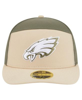 Men's&nbsp;Light Beige/Olive Philadelphia Eagles Two-Tone Color Pack Split Panel 59FIFTY Fitted Hat