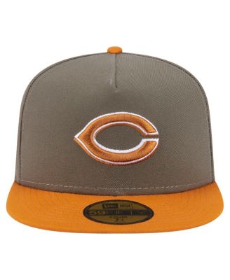 Men's Olive/Orange Cincinnati Reds Two-Tone Color Pack A-Frame 59FIFTY Fitted Hat