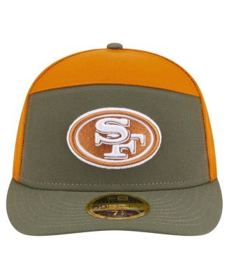 Men's&nbsp;Olive/Brown San Francisco 49ers Two-Tone Color Pack Split Panel 59FIFTY Fitted Hat