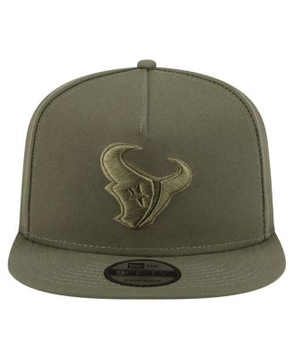 Men's&nbsp;Olive Houston Texans Color Pack A-Frame 9FIFTY Snapback Hat
