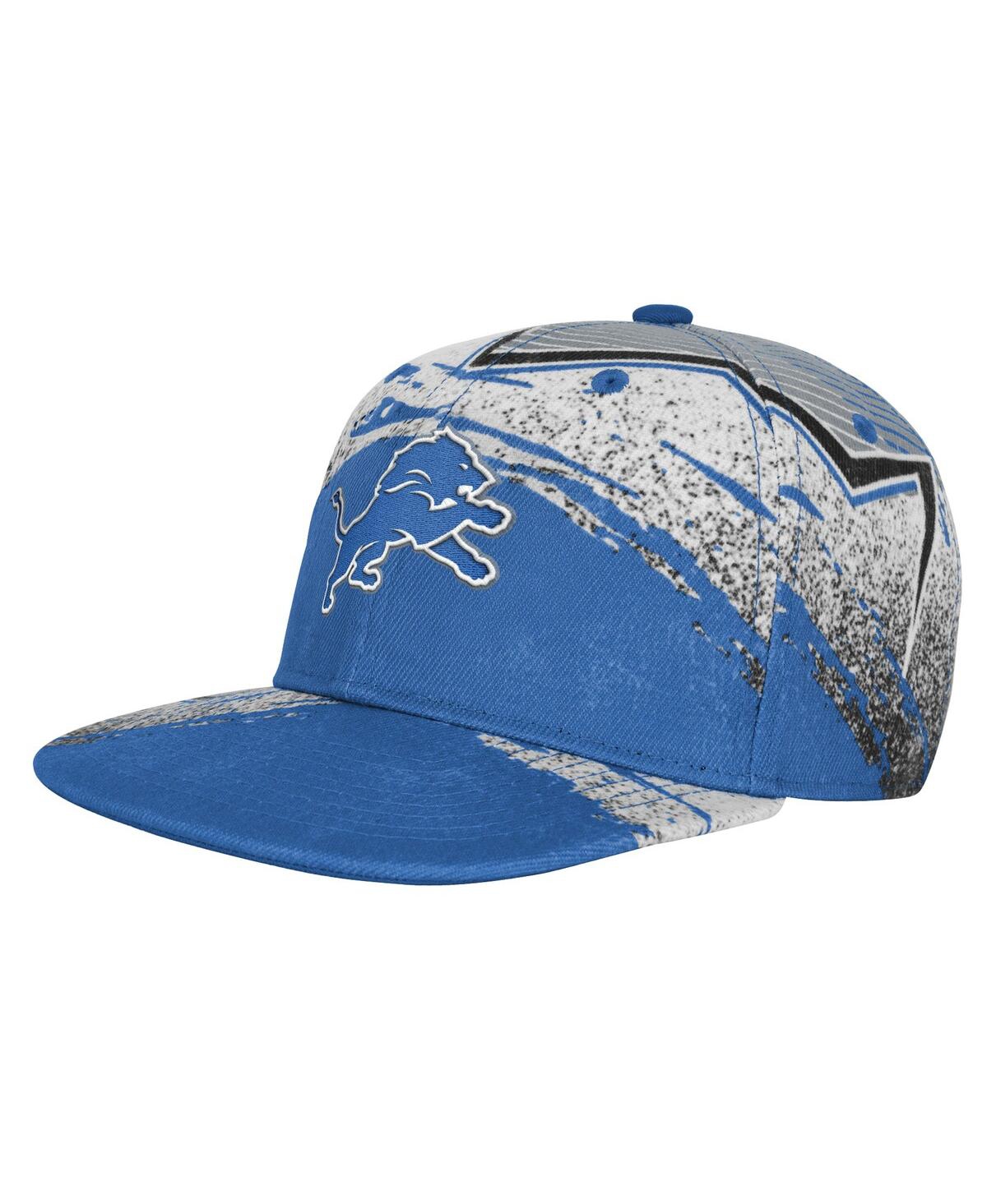 Outerstuff Big Boys And Girls Blue Detroit Lions Make Noise Adjustable Hat In Blue