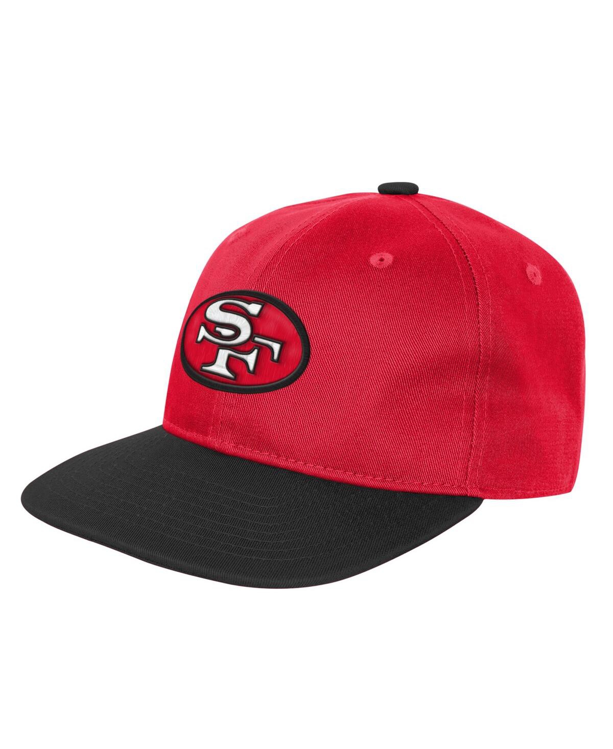 Outerstuff Big Boys And Girls Scarlet San Francisco 49ers True Retro Adjustable Hat In Red