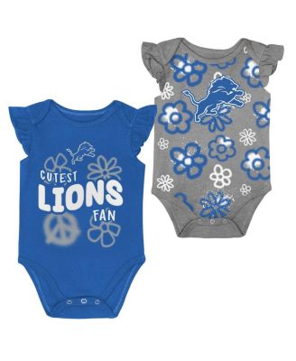 Outerstuff - Baby Boys and Girls Detroit Lions The Sunshine 2-Piece Bodysuit Set