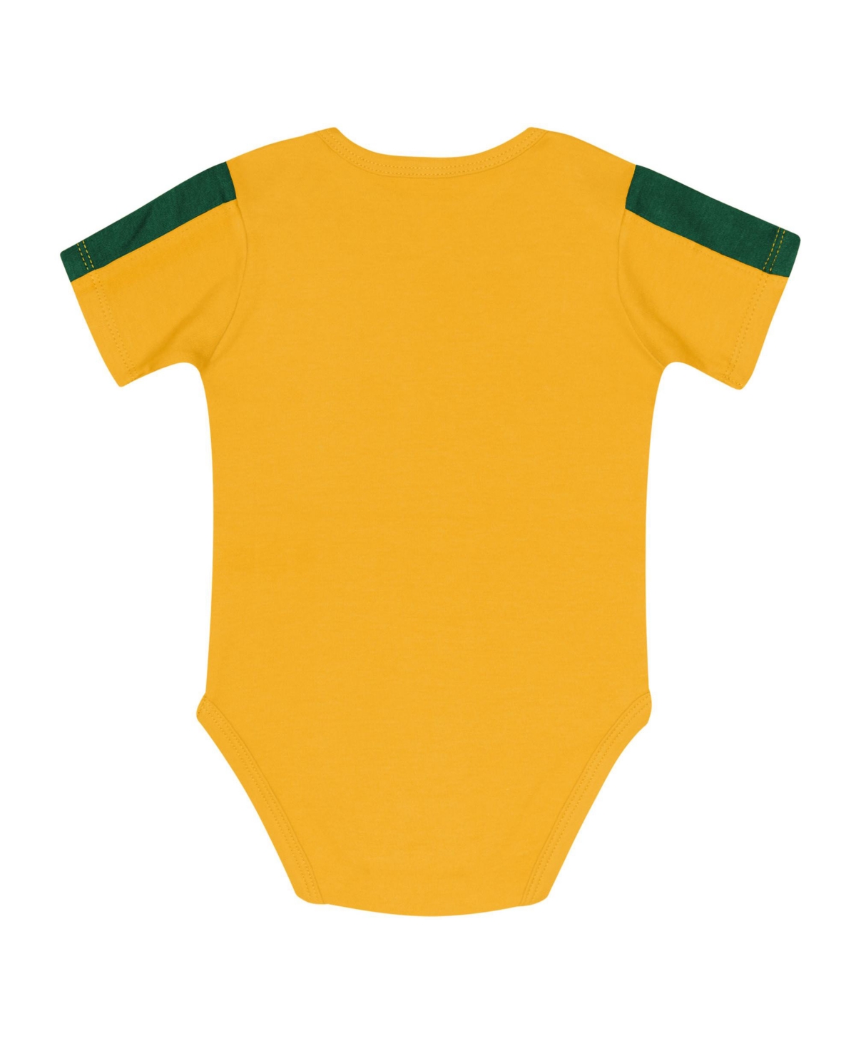 Outerstuff Baby Boys And Girls 3-piece Green/gold Green Bay Packers Double Down Creeper And Pants Set In Multi