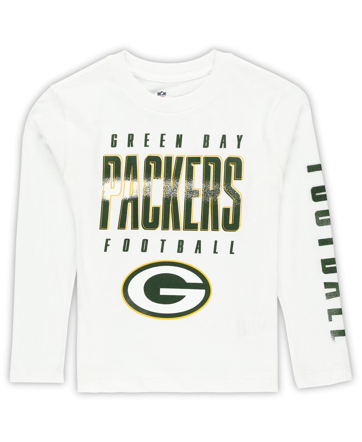 Outerstuff Preschool  Green Bay Packers The Mix Combo T-shirt Set In Green