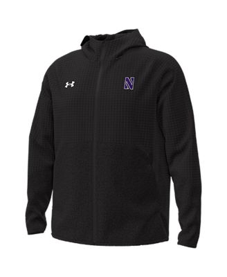 Men's Black Northwestern Wildcats Unstoppable Raglan Full-Zip Jacket