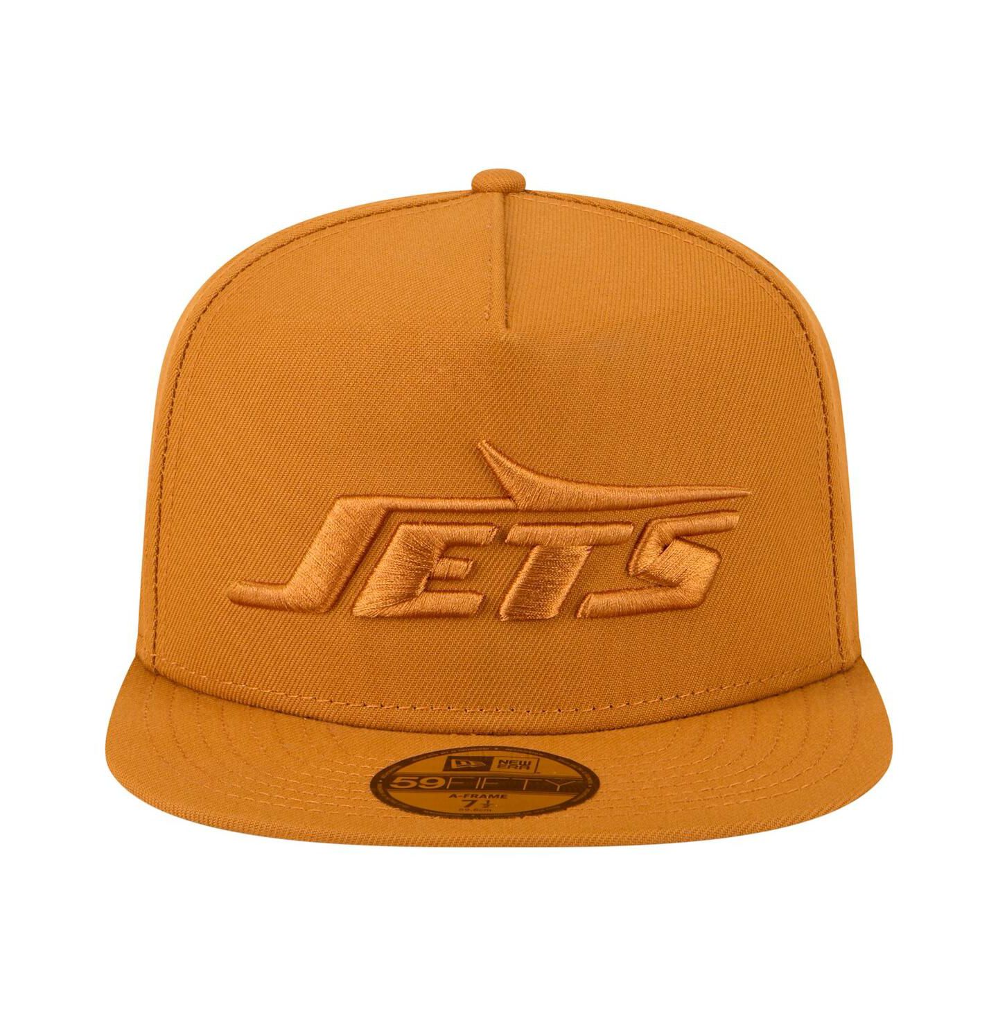 Мужские головные уборы New Era Brown New York Jets Color Pack A-Frame 59FIFTY Fitted Hat — фото 5