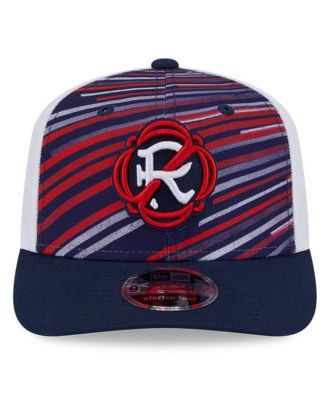 Men's Navy/White New England Revolution 2025 Third 9SEVENTY Stretch Snap Hat